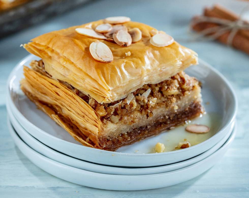 The Great Greek Mediterranean Grill is celebrating National Baklava Day on Nov. 17, 2023. (The ...