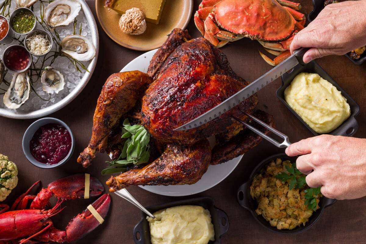 King's Fish House in Las Vegas is featuring a three-course menu for Thanksgiving 2023. (King's ...