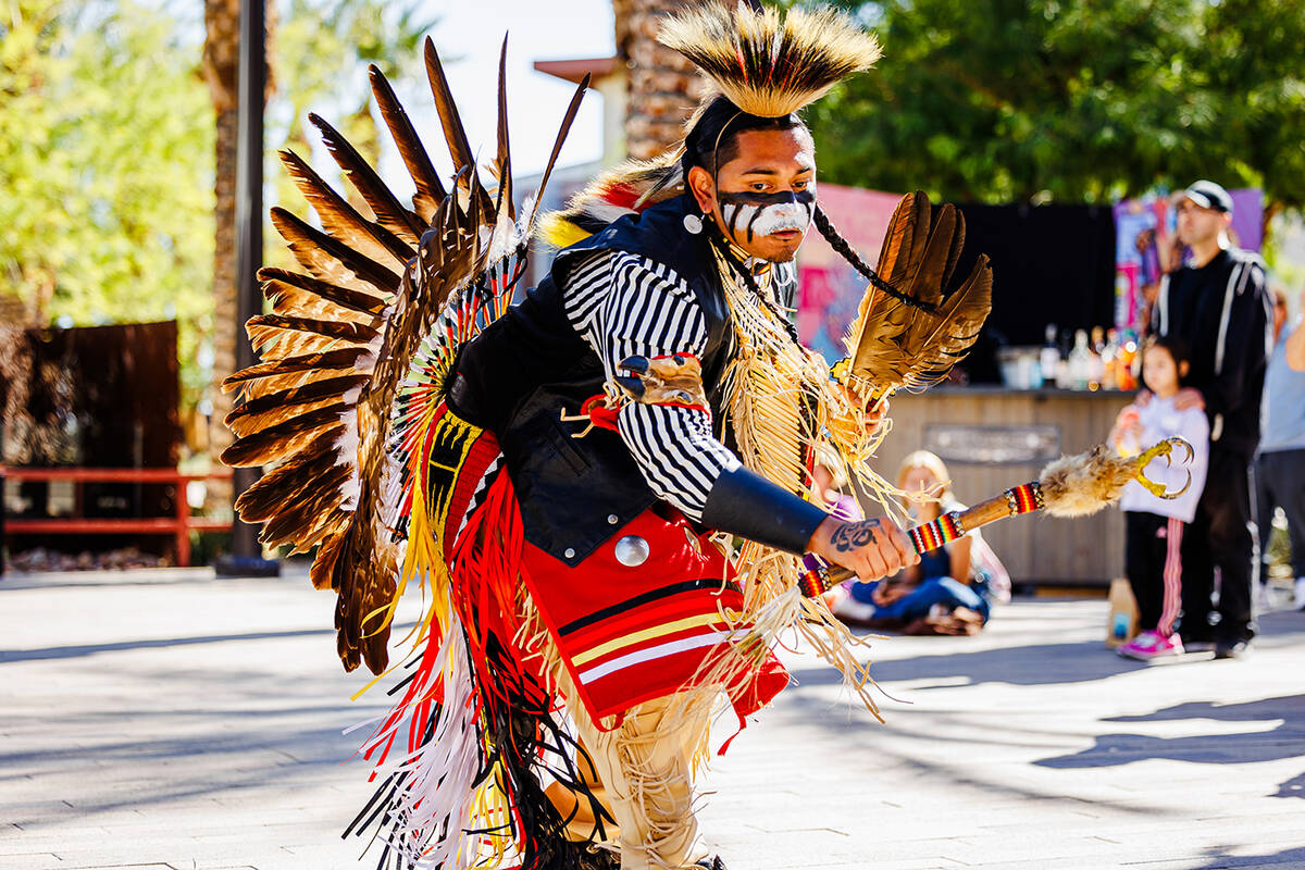 Native American dancers dazzled attendees at the 27th annual Summerlin Festival of Arts in Octo ...