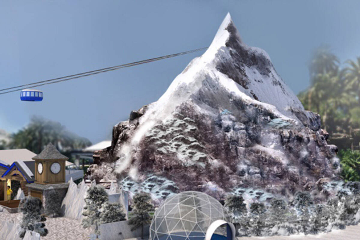 Entertainment giant Paramount Global will construct a block-long "mountain" atop The Mirage Vol ...