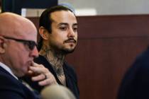 Eric Orrantia appears at a preliminary hearing at the Regional Justice Center in Las Vegas, Tue ...
