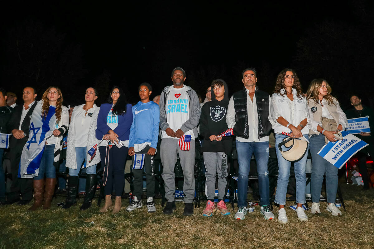 Jewish Americans gather together at the Shloshim Stronger Together memorial service hosted by t ...