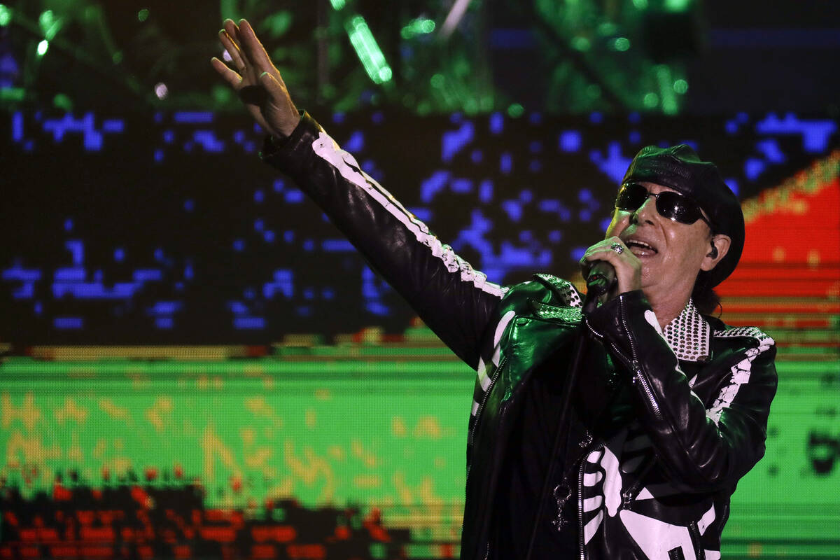 Klaus Meine of the band Scorpions performs at the Rock in Rio music festival in Rio de Janeiro, ...