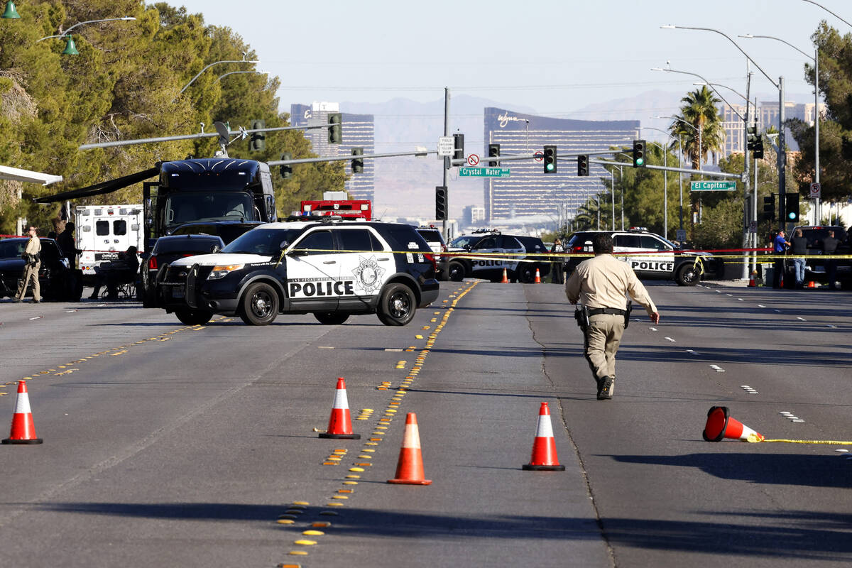 Las Vegas police is investigating a domestic violence incident where deadly force was used on t ...