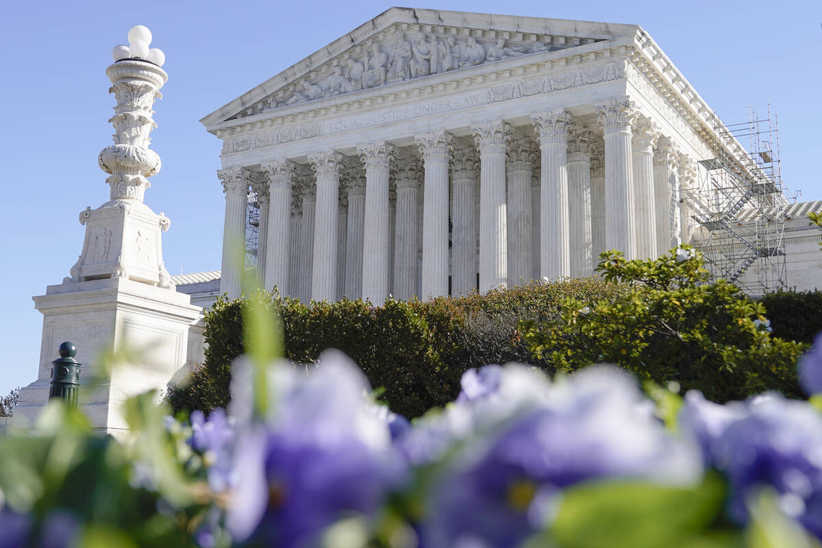 The U.S Supreme Court is seen on Friday, Nov. 3, 2023, in Washington. The Supreme Court has agr ...