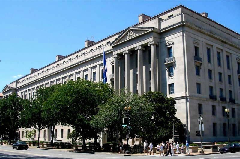 The Robert F. Kennedy Department of Justice building in Washington, DC. (U.S. Department of Jus ...