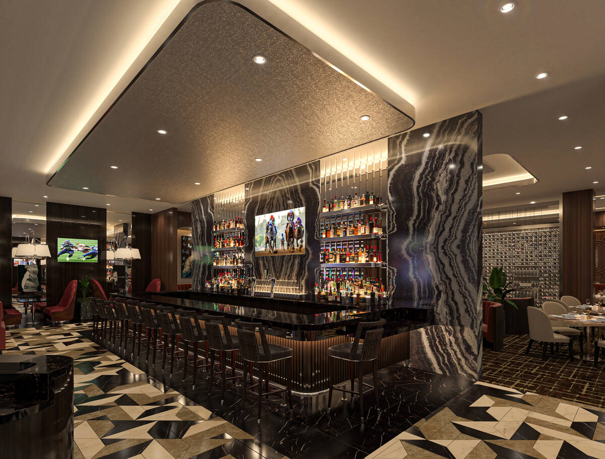 The bar at William B's Steakhouse opening Nov. 8, 2023, in Suncoast Hotel and Casino in Las Veg ...