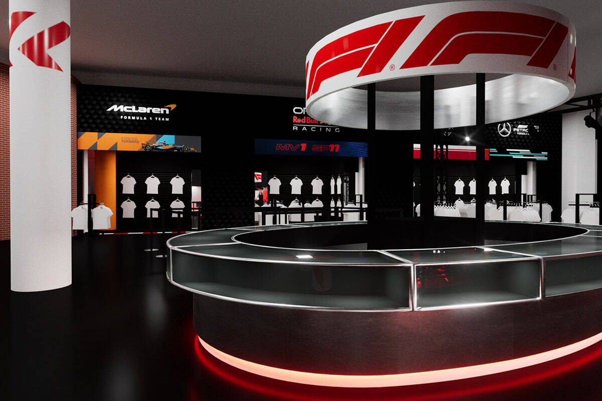 Las Vegas F1 pop-up shop opens at at The Venetiann the Strip, Formula 1, Sports