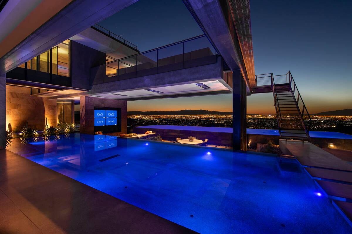 The Las Vegas Valley's most expensive house is back on the market. (Photo contributed by Kriste ...