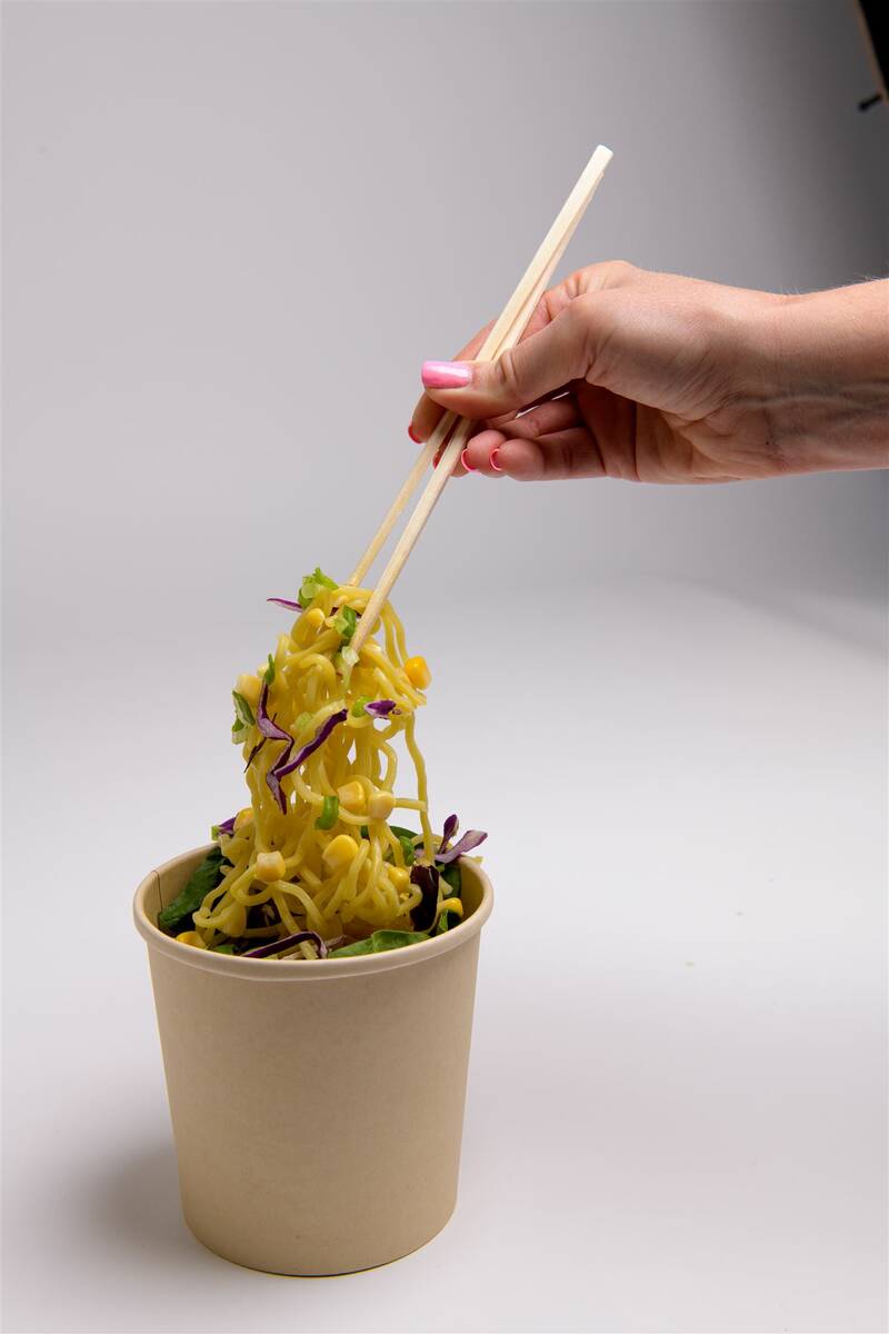 A look at the shake ramen dish that Wolfgang Puck Catering will be serving during the Formula O ...