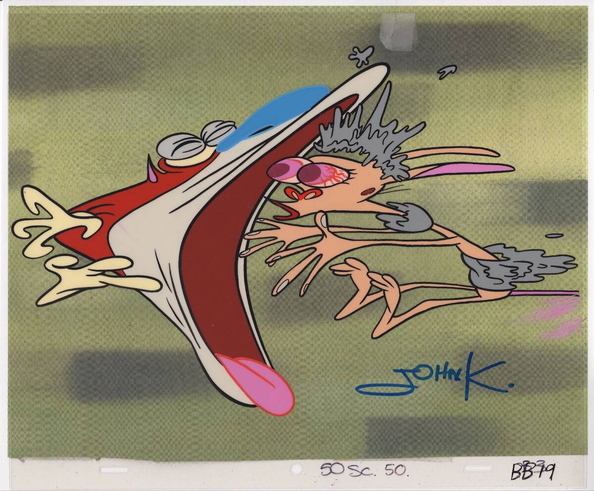 John Kricfalusi, aka John K., illustrator, animator, and creator of "The Ren and Stimpy Show," ...