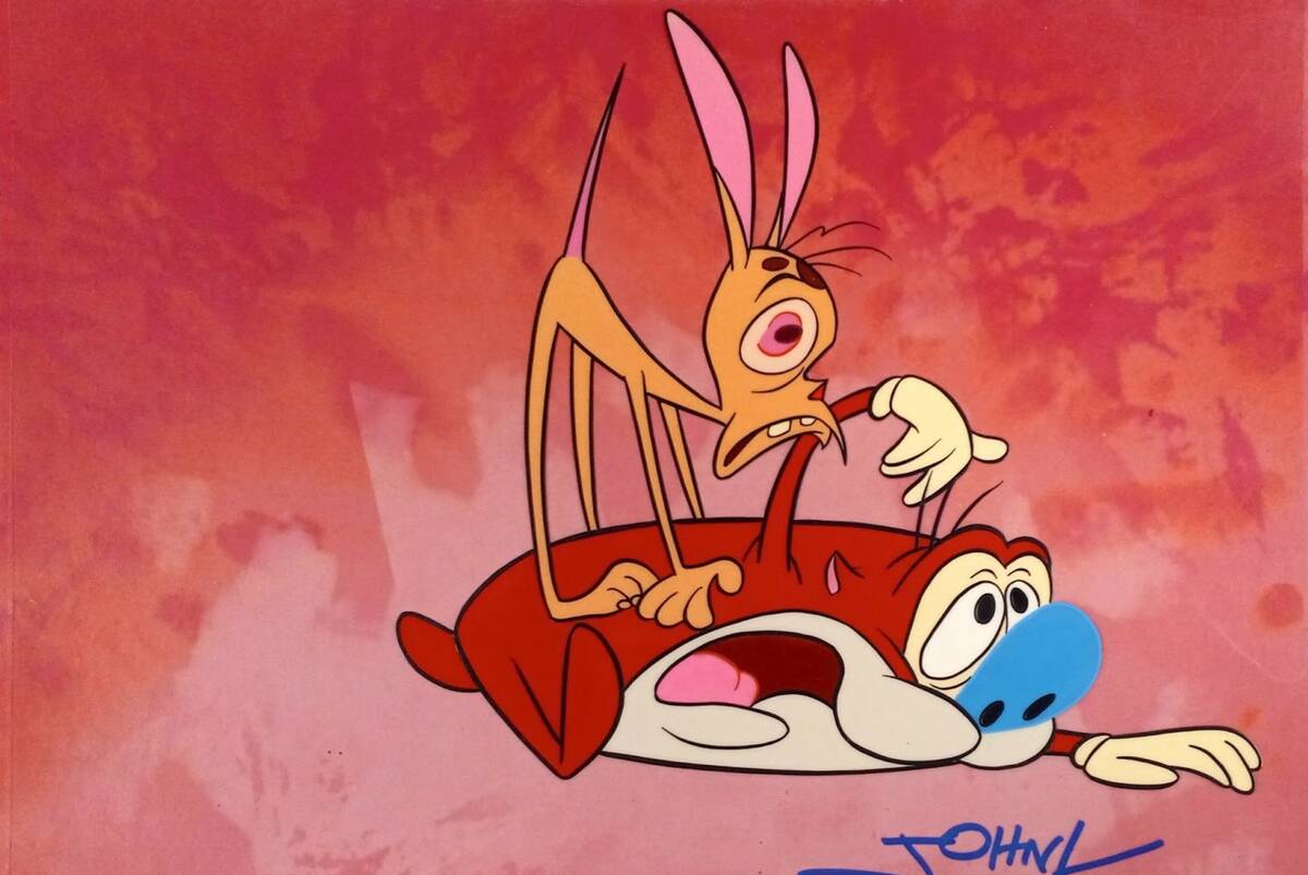 John Kricfalusi, aka John K., illustrator, animator, and creator of "The Ren and Stimpy Show," ...