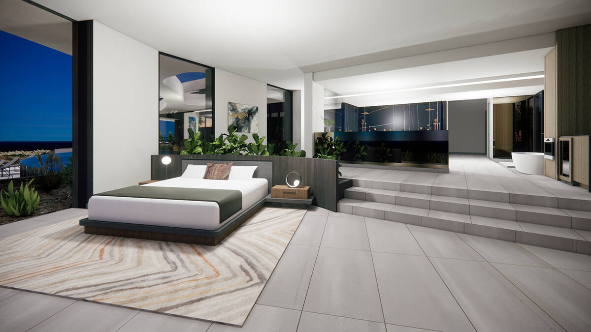 The master suite. (Douglas Elliman of Las Vegas)