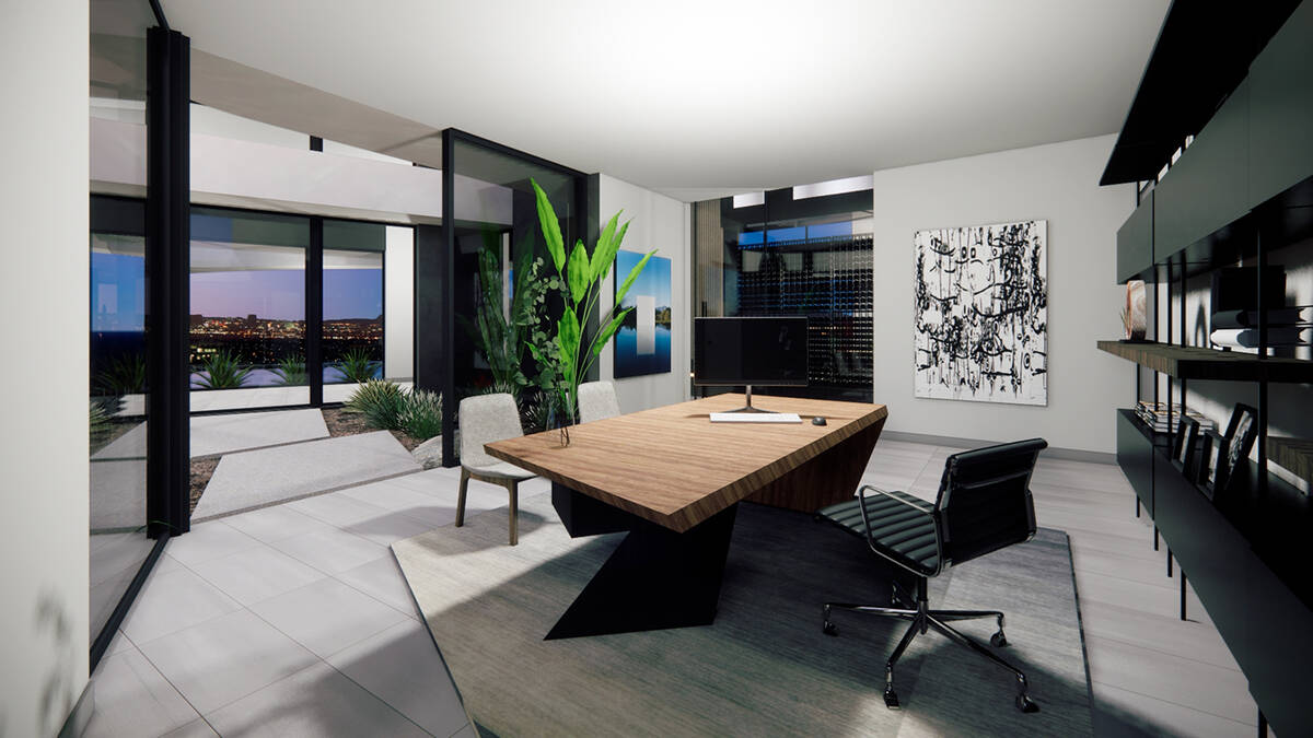 The office. (Douglas Elliman of Las Vegas)