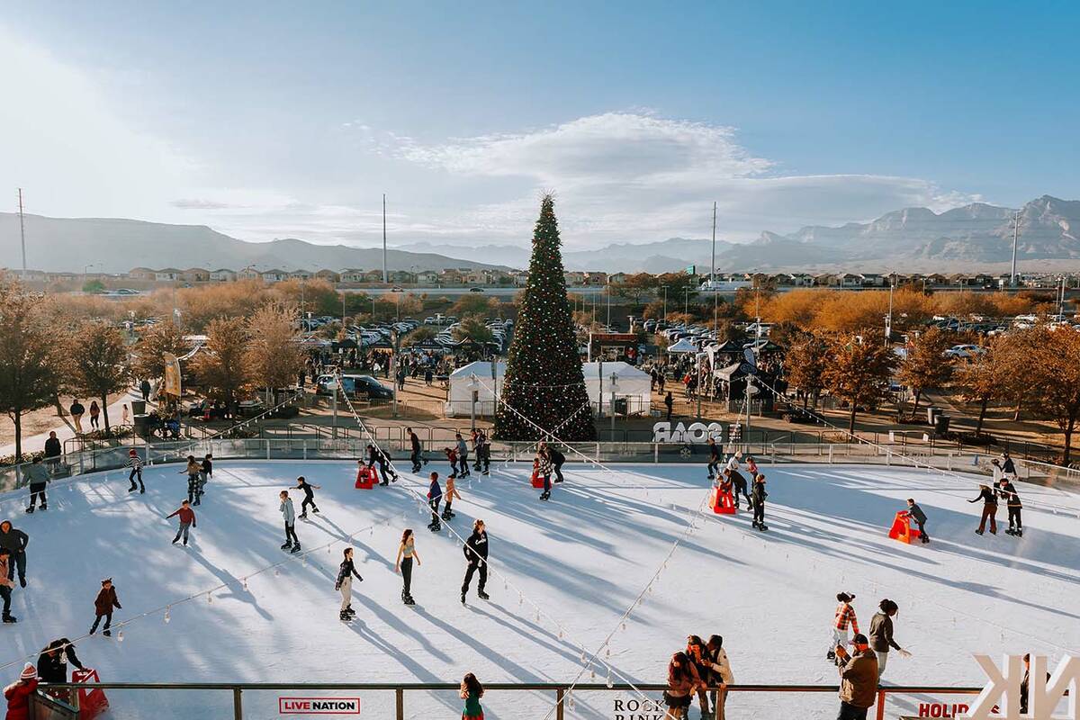 Downtown Summerlin is kicking off the holiday season with the opening of the Rock Rink outdoor ...