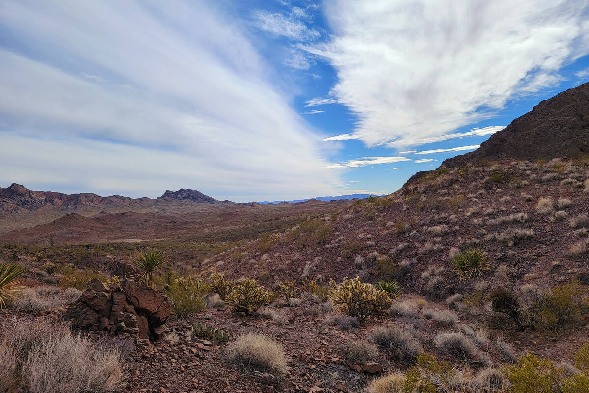 Skies are big and clouds are often dramatic in Sloan Canyon National Conservation Area. (Natali ...