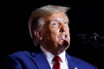 Former President Donald Trump speaks at a campaign rally in Hialeah, Fla., Wednesday, Nov. 8, 2 ...