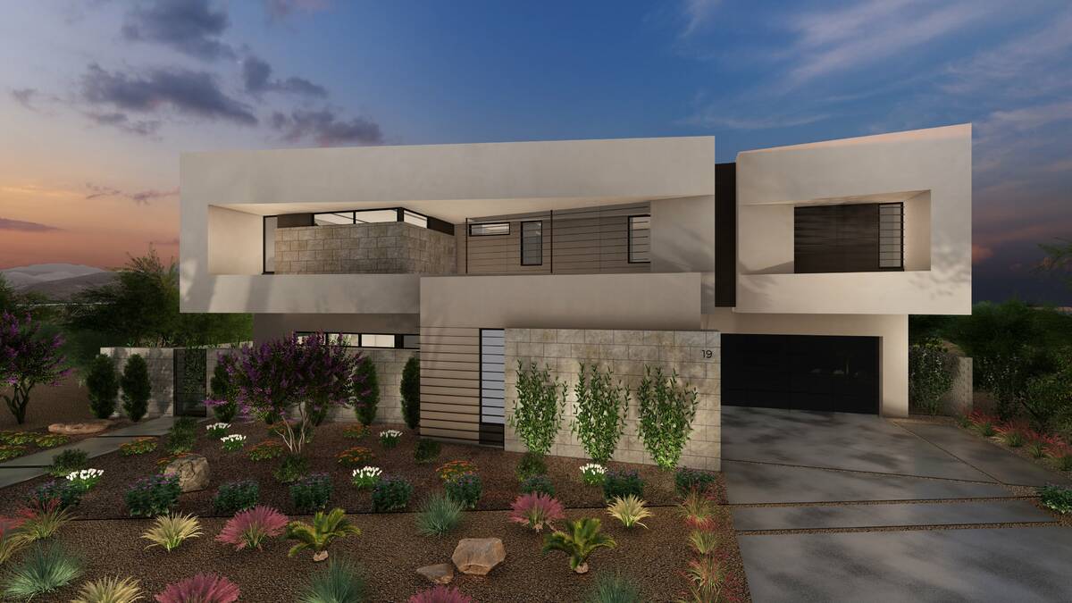 This residence is under construction at Lake Las Vegas in Henderson. (Photo courtesy of Olga Mc ...