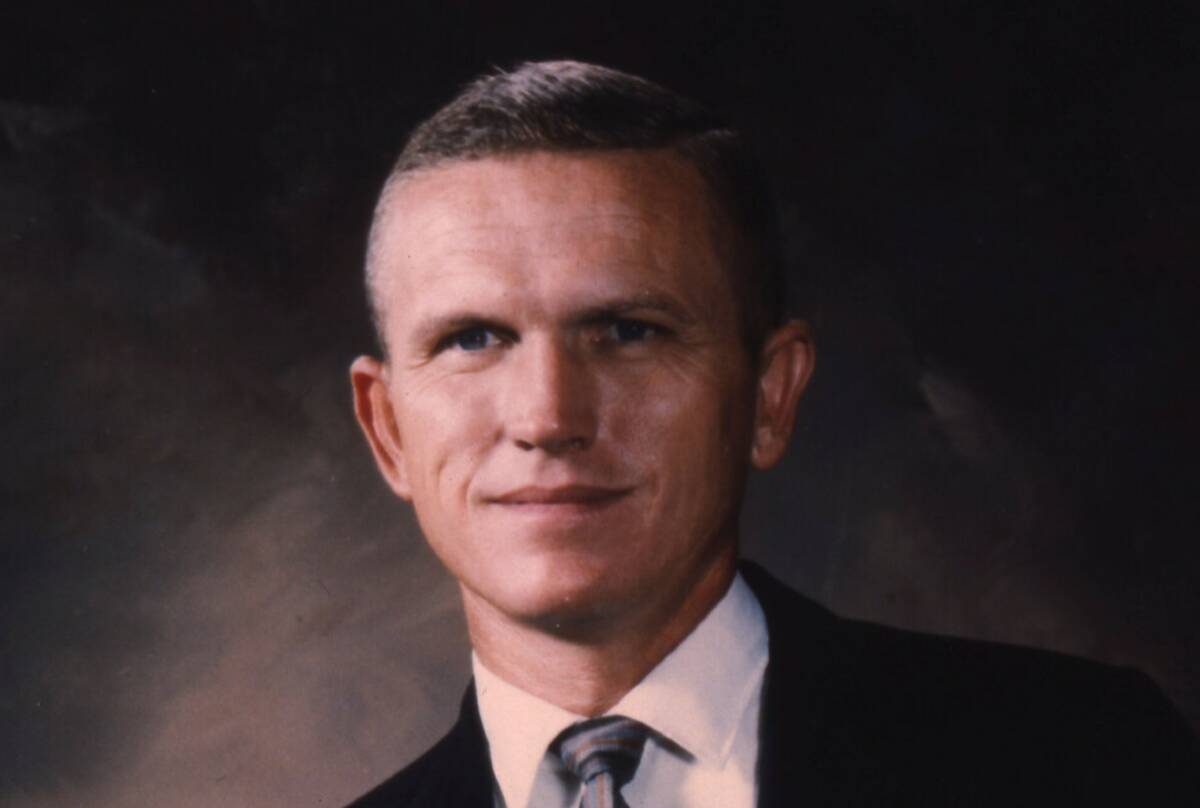 This late 1960s portrait shows U.S. Col. Frank Borman, commander of the Apollo 8 flight. (AP Photo)