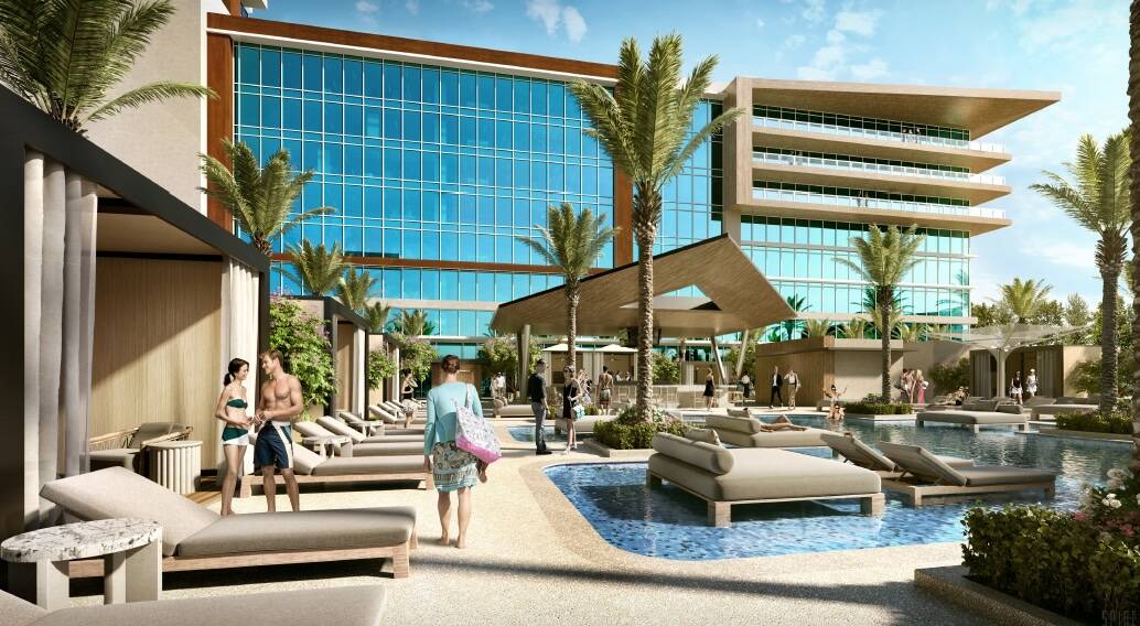 A rendering for the Inspirada hotel project that Station Casinos plans to develop in Henderson. ...