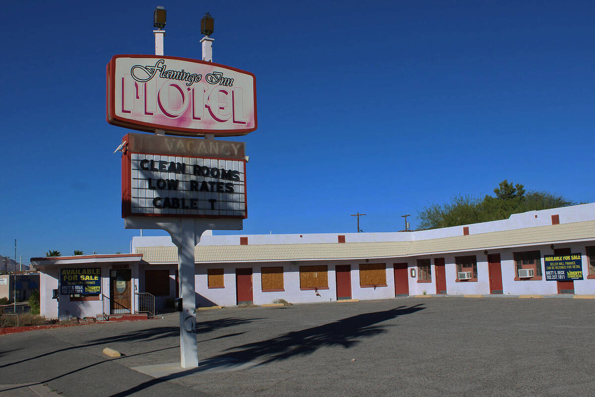 The Flamingo Inn Motel in Boulder City could soon be saved as a Las Vegas couple is in escrow t ...