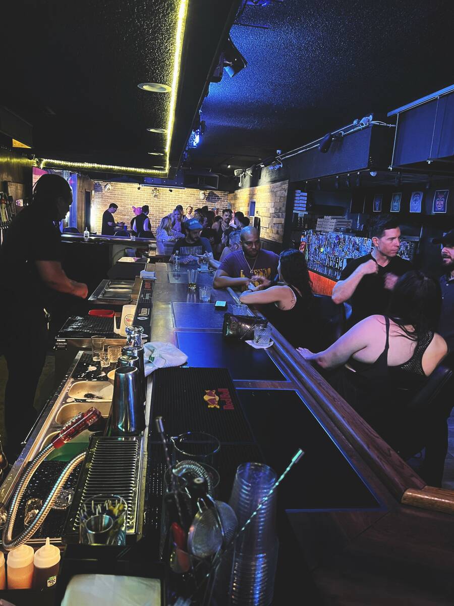 A look at bar activity at Hard Hat Lounge, which has been purchased by Las Vegas rock musician ...