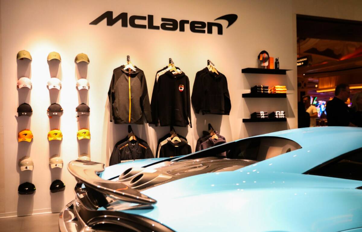 The McLaren Experience Center, as seen at Wynn Las Vegas on Monday, Nov. 13, 2023 in Las Vegas. ...