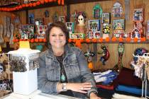 Angelica Gomez Moorhead inside her family's store, Western and Mexican Center. She now serves a ...