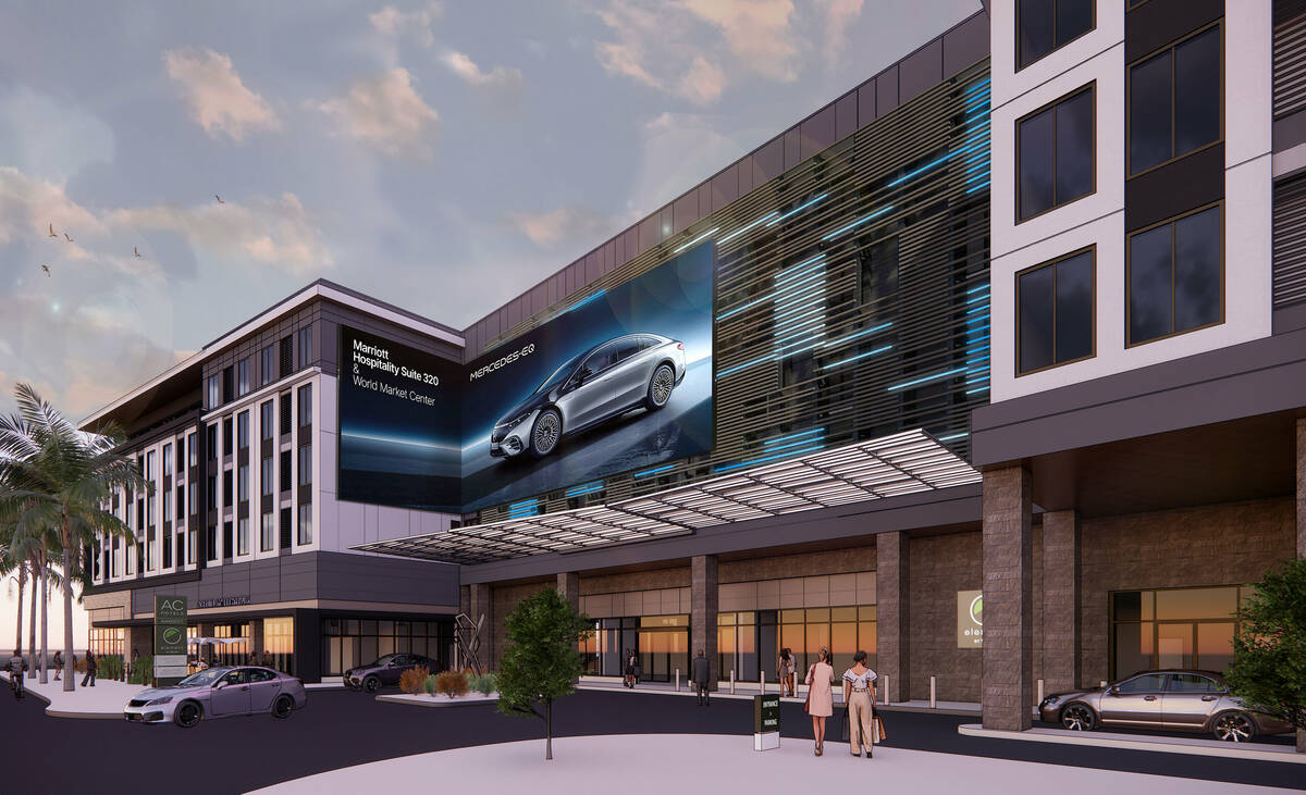 A dual-branded hotel is being planned for Symphony Park in Downtown Las Vegas. Photos courtesy ...
