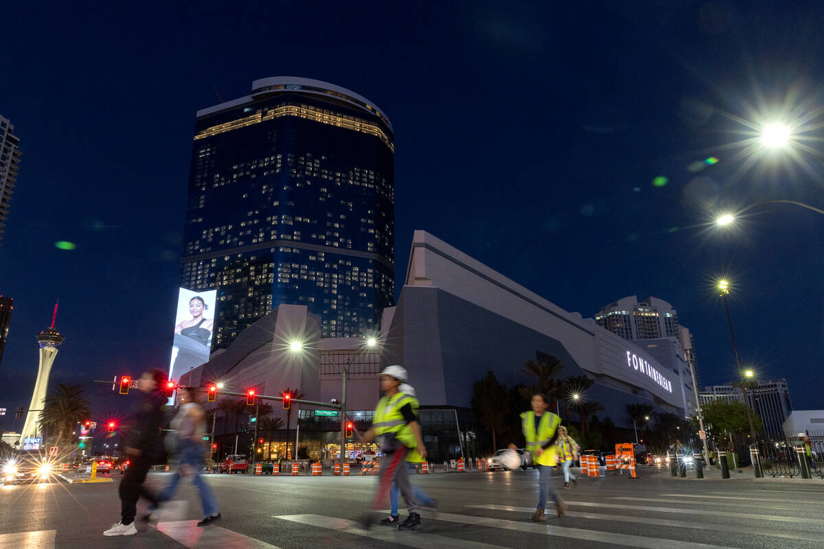 Fontainebleau Las Vegas on Tuesday, Nov. 7, 2023, in Las Vegas. (Ellen Schmidt/Las Vegas Review ...