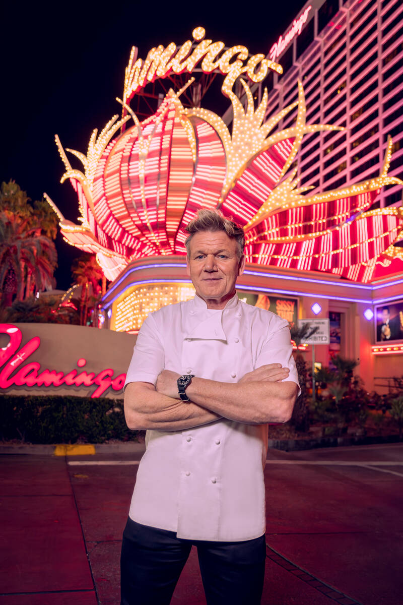 Chef Gordon Ramsay is opening a Gordon Ramsay Burger in summer 2024 at Flamingo Las Vegas on th ...