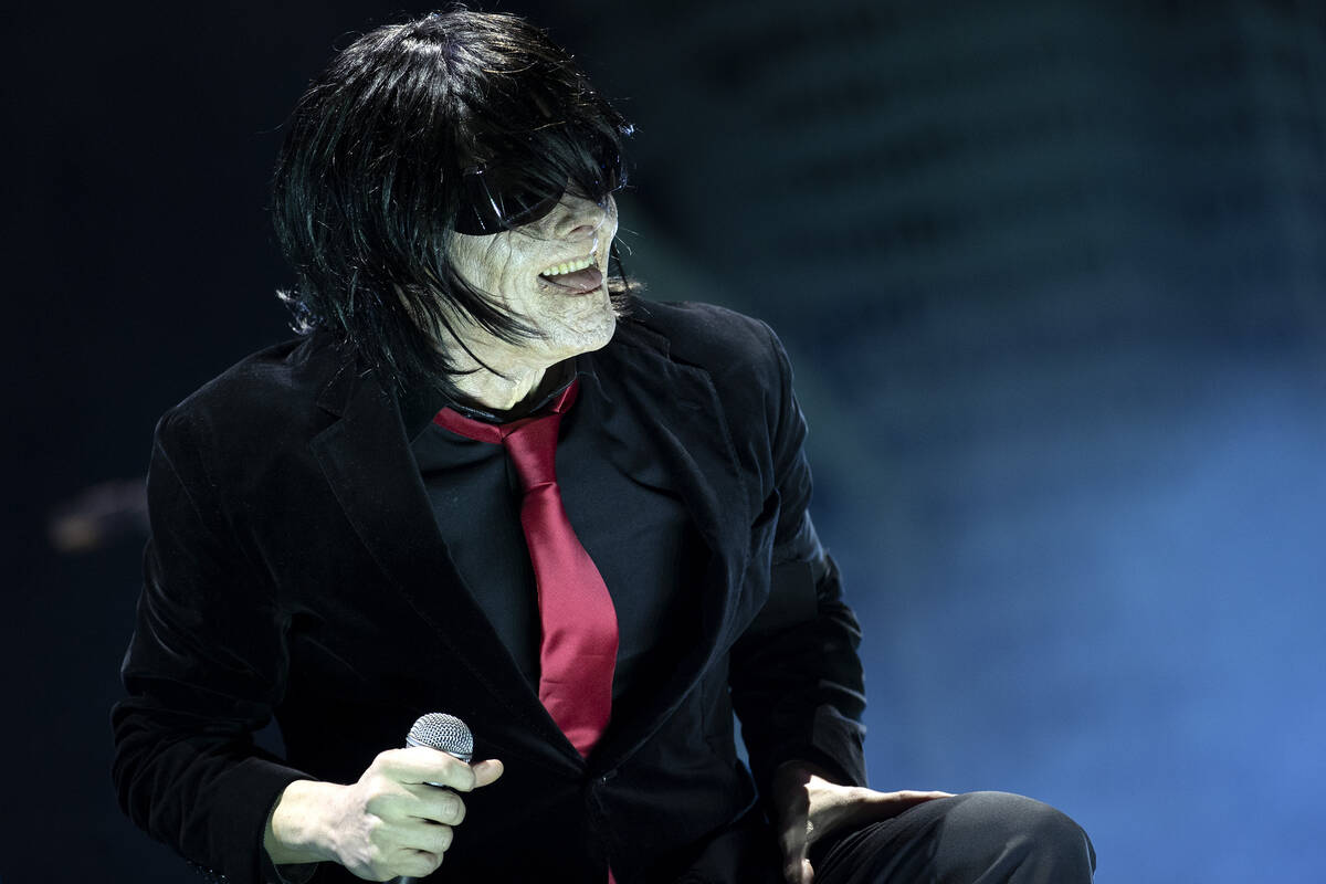 Gerard Way, lead singer of My Chemical Romance, performs the headlining set during the When We ...