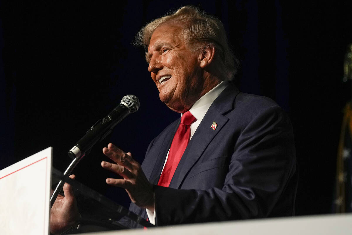 Republican presidential candidate Donald Trump. (AP Photo/Rebecca Blackwell)