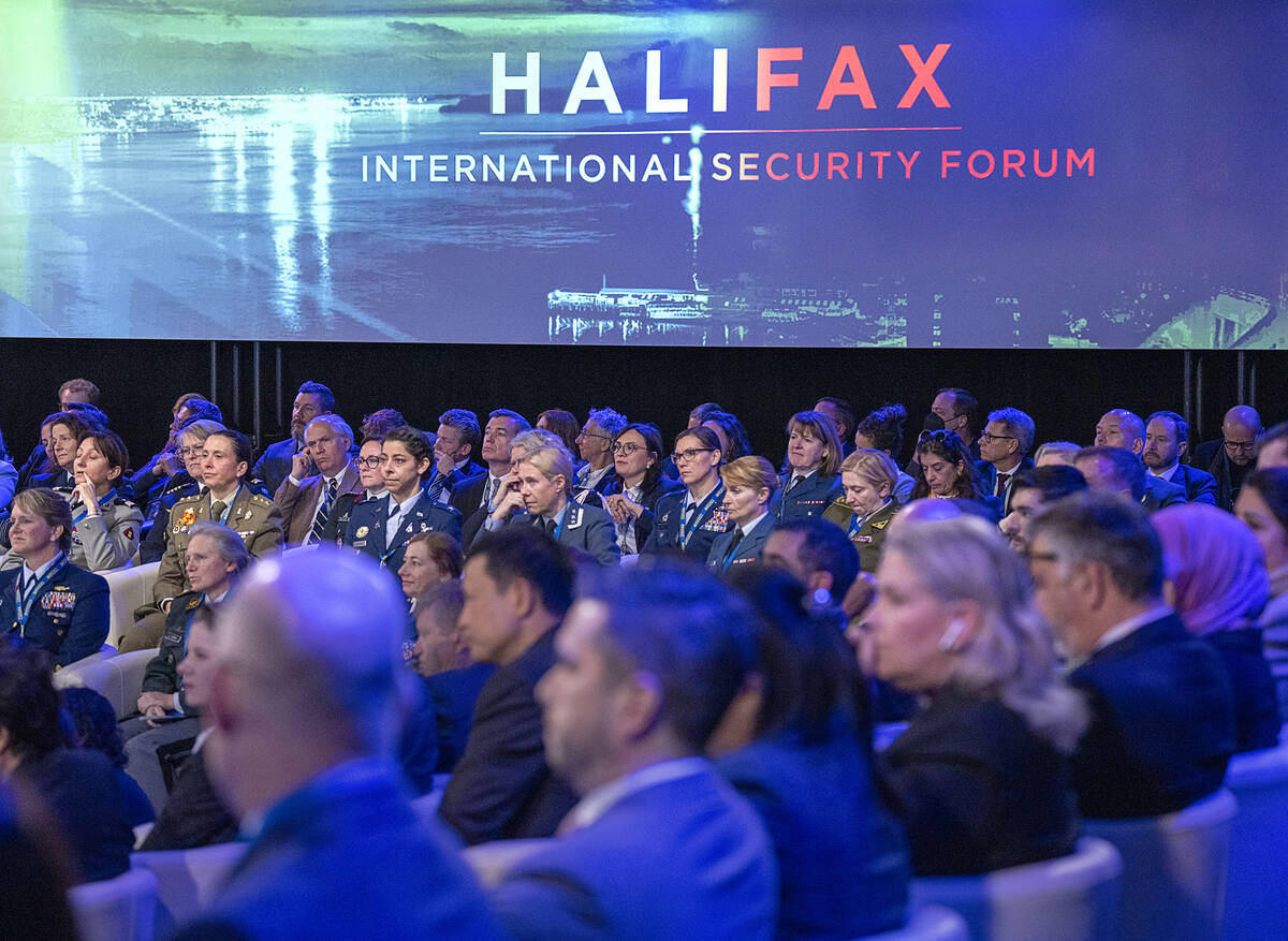FILE - Participants from around the world attend the opening session of the Halifax Internation ...