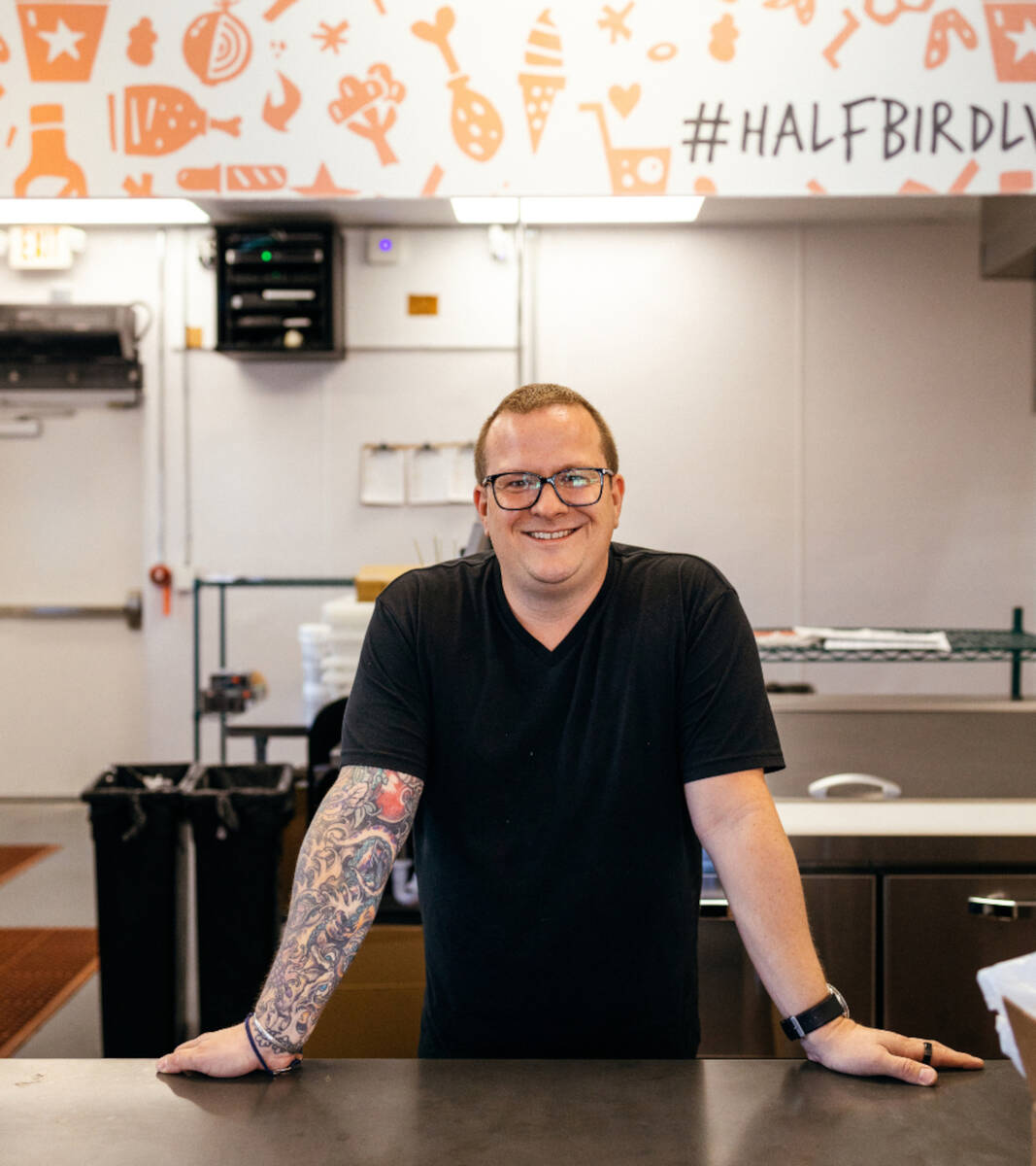 Chef Brian Howard of Halfbird Chicken & Beer (and of Sparrow & Wolf). (Halfbird Chicken & Beer)