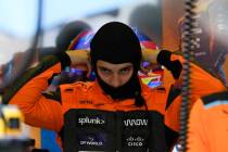 McLaren driver Oscar Piastri of Australia prepares for a free practice ahead of the Formula One ...