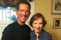 David Osborne is shown with Rosalyn Carter in this undated photo. Osborne played some 67 offici ...