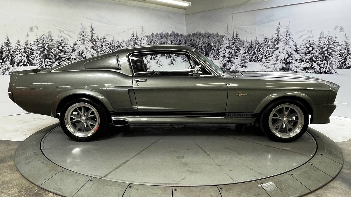 This 1967 green Ford Mustang Fastback tied with another 1967 Ford Mustang Fastback for the thir ...