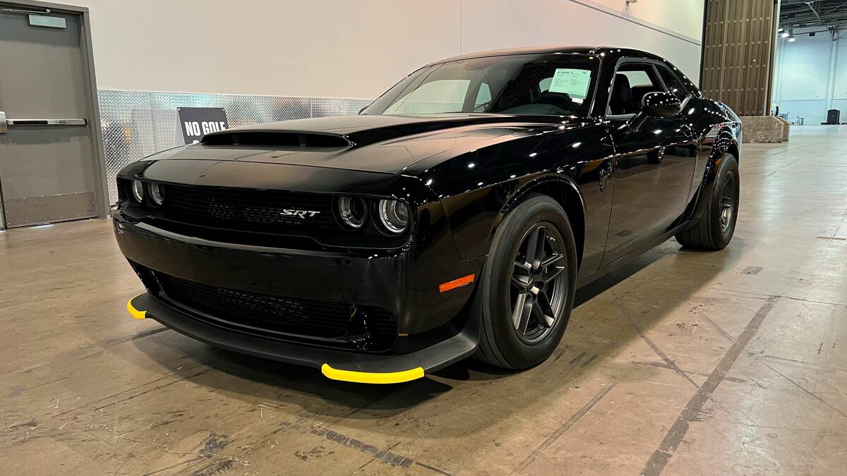 This 2023 Dodge Challenger SRT Demon 170 had the fifth highest bid at the Las Vegas auction for ...