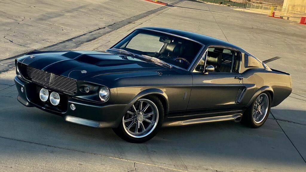This 1967 black Ford Mustang Fastback tied with another 1967 Ford Mustang Fastback for the thir ...