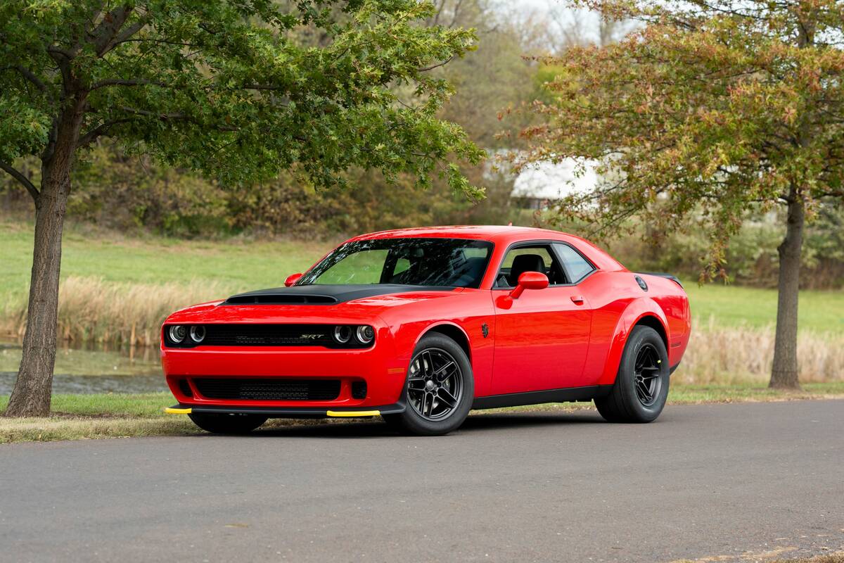 This 2023 Dodge Challenger SRT Demon 170 tied for the sixth highest bid at the Las Vegas auctio ...