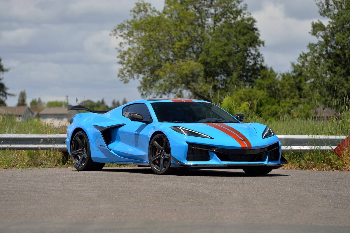 This 2023 Chevrolet Corvette Z06 had the second highest bid at the Las Vegas auction for Mecum ...