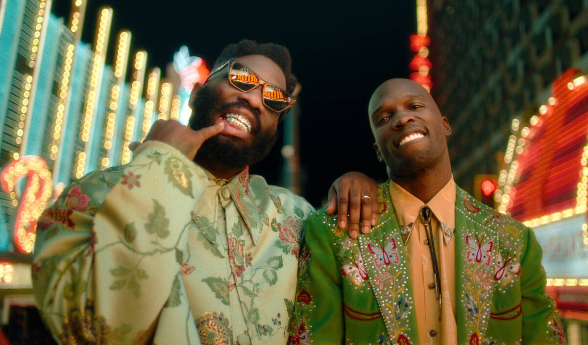 Grammy-nominated artist Tobe Nwigwe (left) and Former NFL All-Pro wide out Chad “Ochocinco” ...