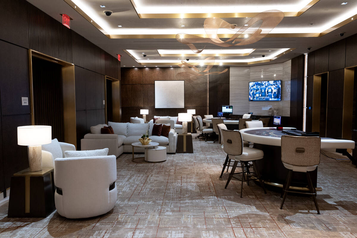 The private room in a new high limit slot lounge at Green Valley Ranch resort-casino on Wednesd ...