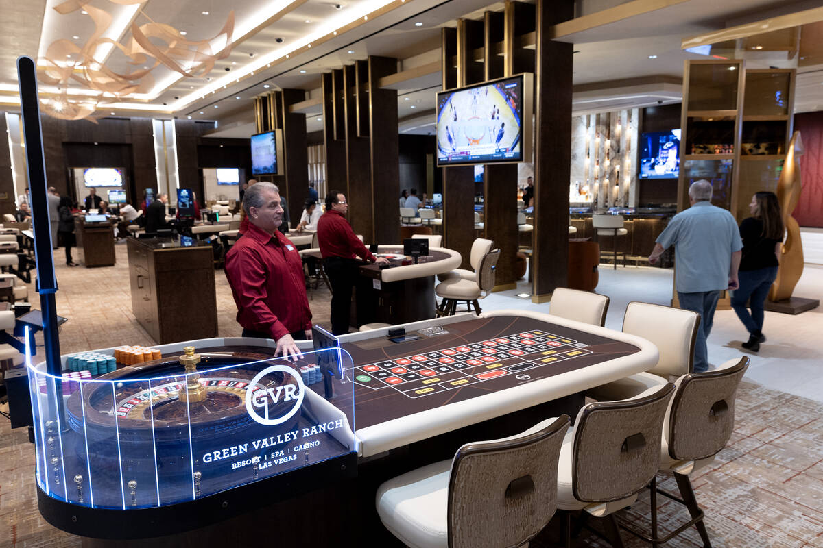 A new high limit slot lounge at Green Valley Ranch resort-casino on Wednesday, Nov. 22, 2023, i ...