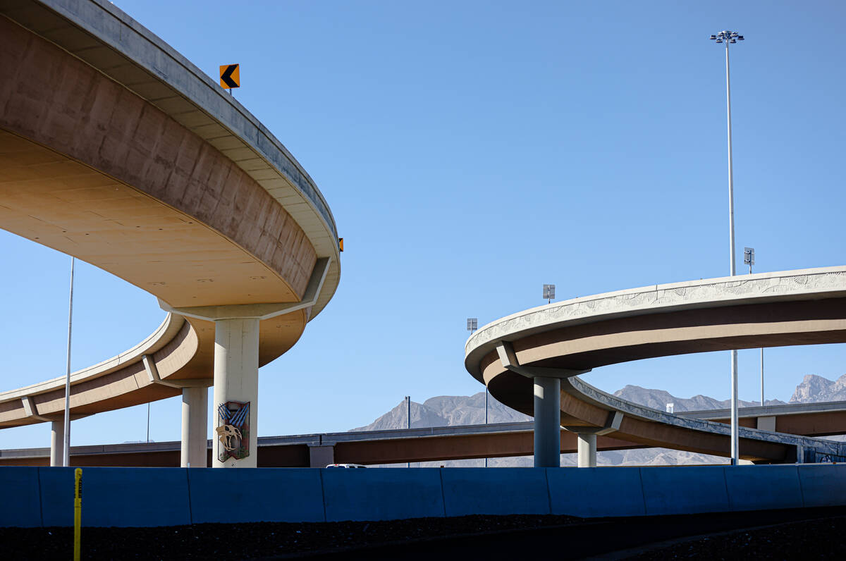 The Centennial Bowl in Las Vegas, Monday, Nov. 6, 2023. The freeway interchange project, that i ...