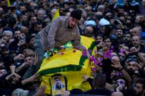 Ali, son of Abbas Mohammed Raad, the son of the head of Hezbollah's parliamentary bloc, Mohamme ...