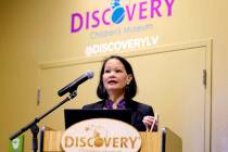 Jhone M. Ebert, superintendent of Public Instruction, Nevada Department of Education, speaks ab ...