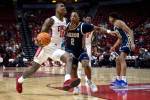Rebels survive Akron after 18-point lead nearly slips away