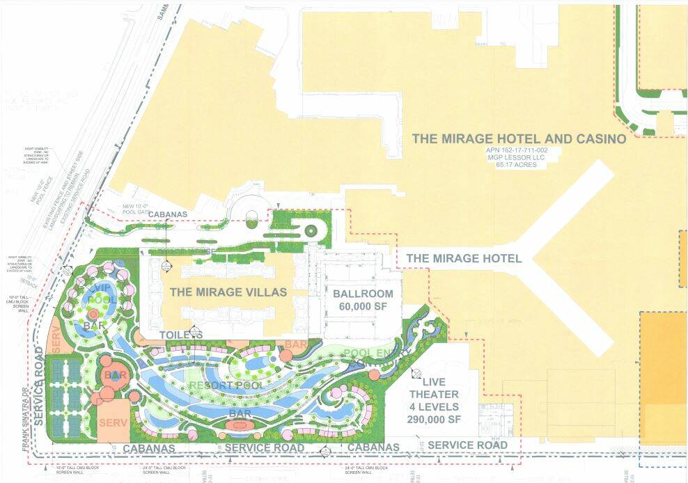 Landscape design plans shared with Clark County show Hard Rock International's intention to rem ...